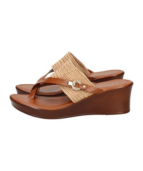 INTER-CHAUSSURES / インター ショシュール サンダル | 【ITALIAN SHOEMAKERS】クロスストラップトングミュールサンダル | 詳細7