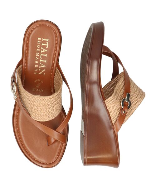 INTER-CHAUSSURES / インター ショシュール サンダル | 【ITALIAN SHOEMAKERS】クロスストラップトングミュールサンダル | 詳細11