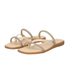 INTER-CHAUSSURES / インター ショシュール サンダル | 【ITALIAN SHOEMAKERS】ダブルビジューストラップトングサンダル