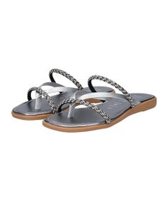 INTER-CHAUSSURES / インター ショシュール サンダル | 【ITALIAN SHOEMAKERS】ダブルビジューストラップトングサンダル