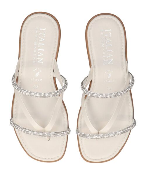 INTER-CHAUSSURES / インター ショシュール サンダル | 【ITALIAN SHOEMAKERS】ダブルビジューストラップトングサンダル | 詳細4