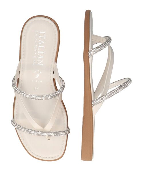 INTER-CHAUSSURES / インター ショシュール サンダル | 【ITALIAN SHOEMAKERS】ダブルビジューストラップトングサンダル | 詳細5