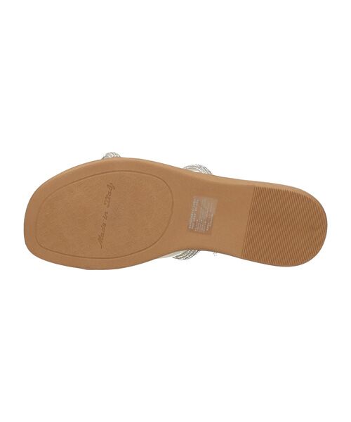 INTER-CHAUSSURES / インター ショシュール サンダル | 【ITALIAN SHOEMAKERS】ダブルビジューストラップトングサンダル | 詳細6