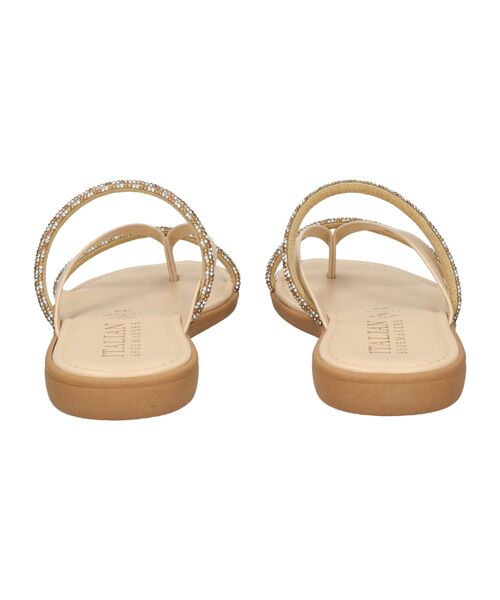 INTER-CHAUSSURES / インター ショシュール サンダル | 【ITALIAN SHOEMAKERS】ダブルビジューストラップトングサンダル | 詳細9