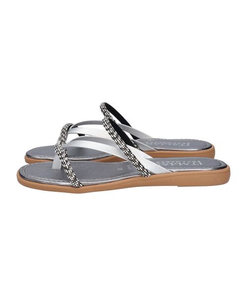 INTER-CHAUSSURES / インター ショシュール サンダル | 【ITALIAN SHOEMAKERS】ダブルビジューストラップトングサンダル | 詳細19