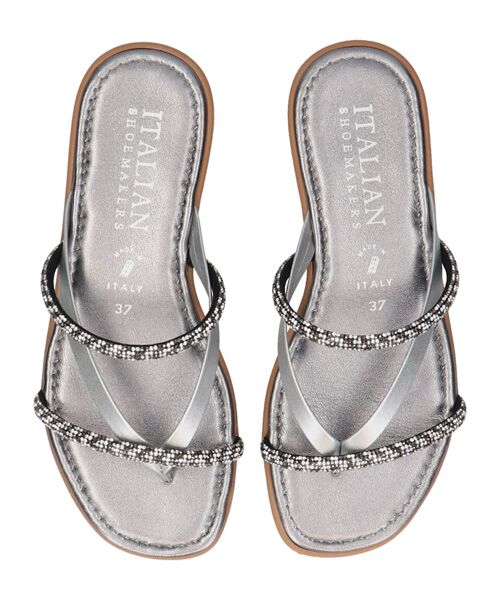 INTER-CHAUSSURES / インター ショシュール サンダル | 【ITALIAN SHOEMAKERS】ダブルビジューストラップトングサンダル | 詳細22