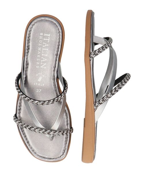 INTER-CHAUSSURES / インター ショシュール サンダル | 【ITALIAN SHOEMAKERS】ダブルビジューストラップトングサンダル | 詳細23