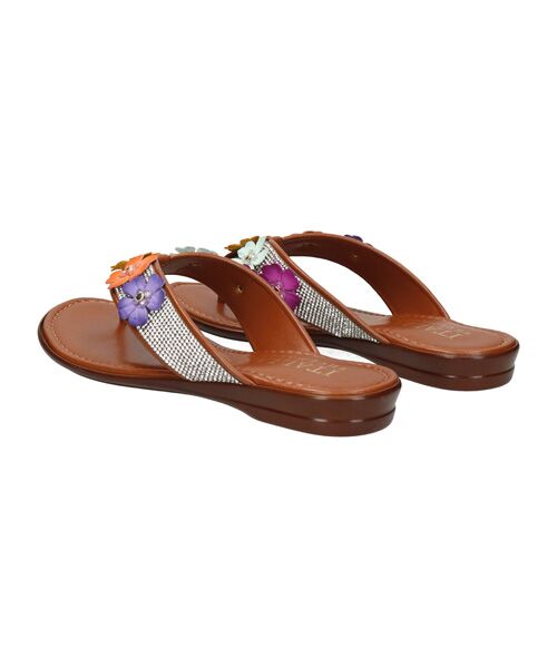 INTER-CHAUSSURES / インター ショシュール サンダル | 【ITALIAN SHOEMAKERS】ビジューストラップフラワートングサンダル | 詳細3