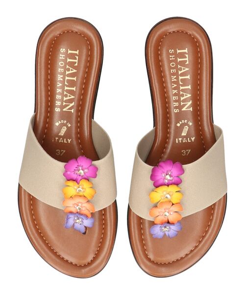 INTER-CHAUSSURES / インター ショシュール サンダル | 【ITALIAN SHOEMAKERS】センターフラワートングサンダル | 詳細4