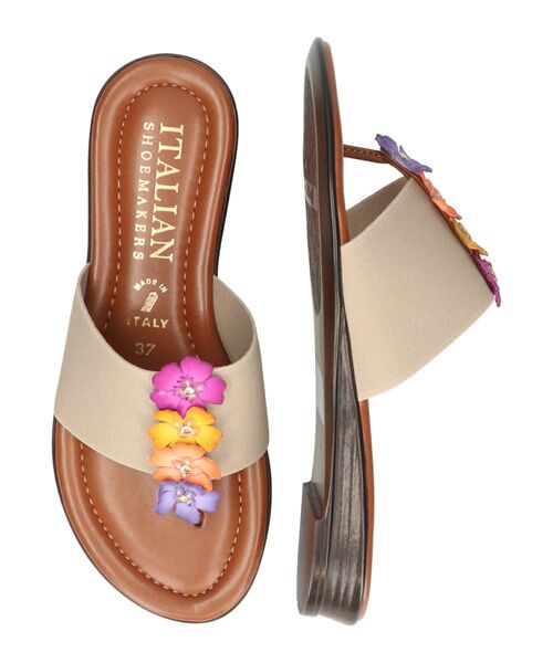 INTER-CHAUSSURES / インター ショシュール サンダル | 【ITALIAN SHOEMAKERS】センターフラワートングサンダル | 詳細5