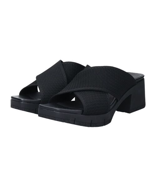 INTER-CHAUSSURES / インター ショシュール サンダル | 【bossola】クロスニットミュールサンダル | 詳細1