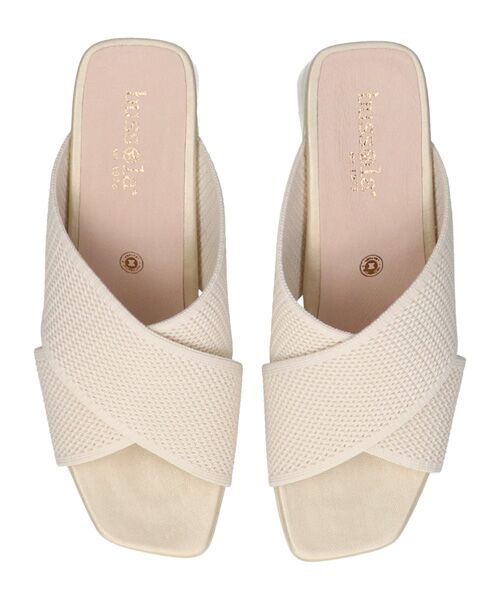 INTER-CHAUSSURES / インター ショシュール サンダル | 【bossola】クロスニットミュールサンダル | 詳細12