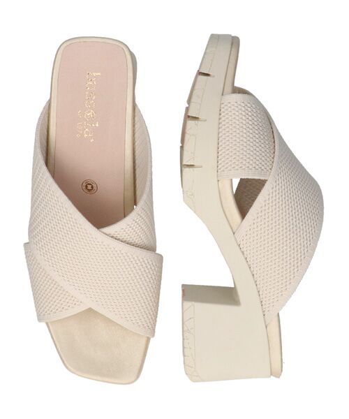 INTER-CHAUSSURES / インター ショシュール サンダル | 【bossola】クロスニットミュールサンダル | 詳細13