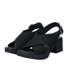 INTER-CHAUSSURES / インター ショシュール サンダル | 【bossola】ニットスリングバックヒールサンダル