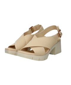 INTER-CHAUSSURES / インター ショシュール サンダル | 【bossola】ニットスリングバックヒールサンダル