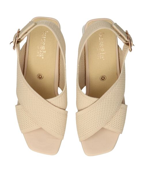 INTER-CHAUSSURES / インター ショシュール サンダル | 【bossola】ニットスリングバックヒールサンダル | 詳細10