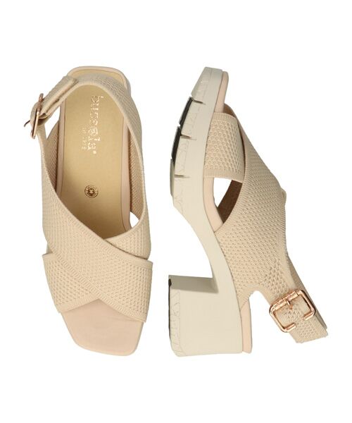 INTER-CHAUSSURES / インター ショシュール サンダル | 【bossola】ニットスリングバックヒールサンダル | 詳細11