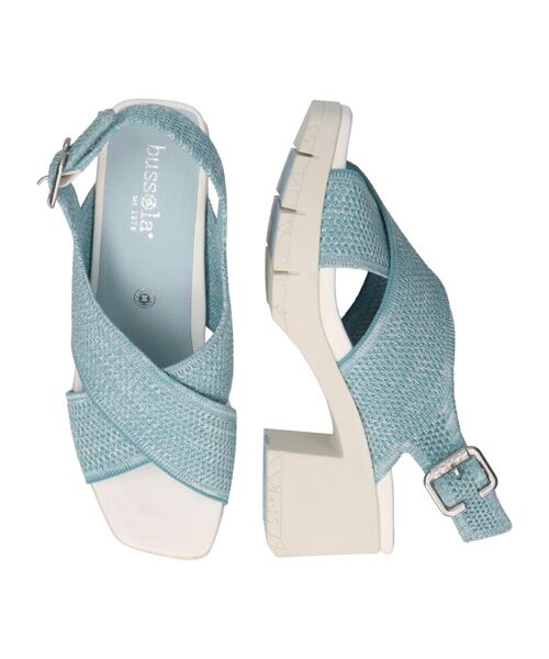 INTER-CHAUSSURES / インター ショシュール サンダル | 【bossola】ニットスリングバックヒールサンダル | 詳細17