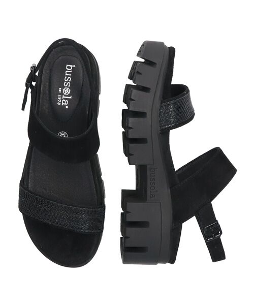 INTER-CHAUSSURES / インター ショシュール サンダル | 【bossola】厚底ボリュームソールダブルベルトサンダル | 詳細6