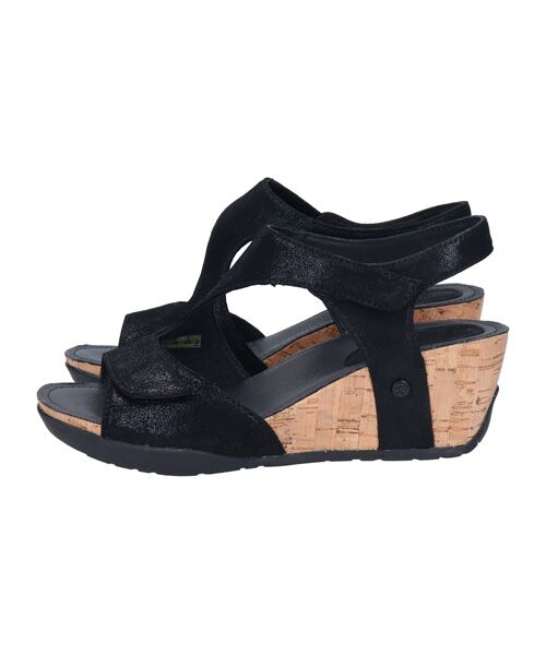 INTER-CHAUSSURES / インター ショシュール サンダル | 【bossola】ベルクロウェッジヒールサンダル | 詳細1