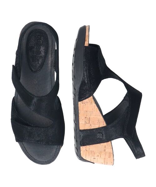 INTER-CHAUSSURES / インター ショシュール サンダル | 【bossola】ベルクロウェッジヒールサンダル | 詳細5