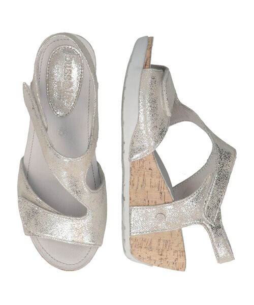 INTER-CHAUSSURES / インター ショシュール サンダル | 【bossola】ベルクロウェッジヒールサンダル | 詳細11