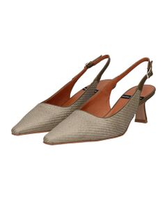 INTER-CHAUSSURES / インター ショシュール パンプス | 【ANGEL ALARCON】ポインテッドトウラフィアバックバンド