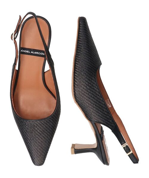 INTER-CHAUSSURES / インター ショシュール パンプス | 【ANGEL ALARCON】ポインテッドトウラフィアバックバンド | 詳細6