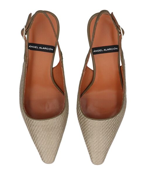 INTER-CHAUSSURES / インター ショシュール パンプス | 【ANGEL ALARCON】ポインテッドトウラフィアバックバンド | 詳細11