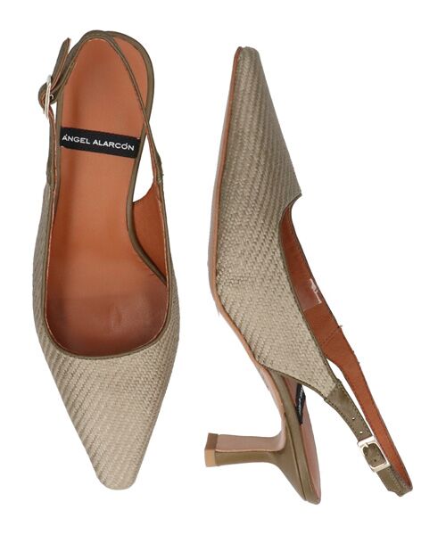 INTER-CHAUSSURES / インター ショシュール パンプス | 【ANGEL ALARCON】ポインテッドトウラフィアバックバンド | 詳細12
