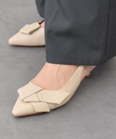 INTER-CHAUSSURES / インター ショシュール パンプス | 【ANGEL ALARCON】ノットオーナメントバックバンドパンプス