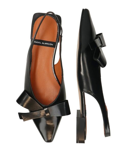 INTER-CHAUSSURES / インター ショシュール パンプス | 【ANGEL ALARCON】ポインテッドトウローヒールリボンパンプス | 詳細6