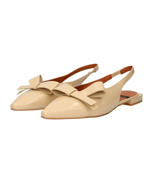 INTER-CHAUSSURES / インター ショシュール パンプス | 【ANGEL ALARCON】ポインテッドトウローヒールリボンパンプス | 詳細8