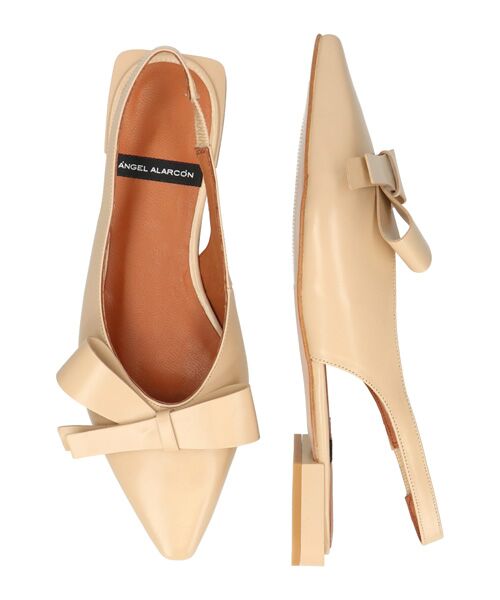 INTER-CHAUSSURES / インター ショシュール パンプス | 【ANGEL ALARCON】ポインテッドトウローヒールリボンパンプス | 詳細13