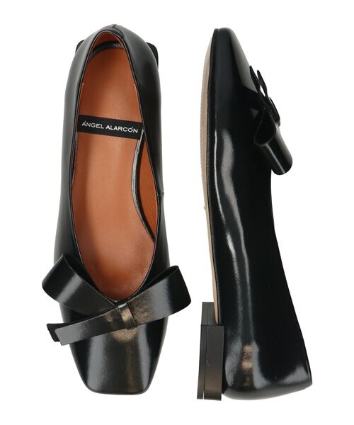 INTER-CHAUSSURES / インター ショシュール パンプス | 【ANGEL ALARCON】スクエアトウローヒールリボンパンプス | 詳細6