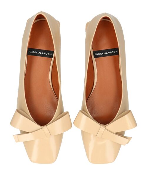 INTER-CHAUSSURES / インター ショシュール パンプス | 【ANGEL ALARCON】スクエアトウローヒールリボンパンプス | 詳細12
