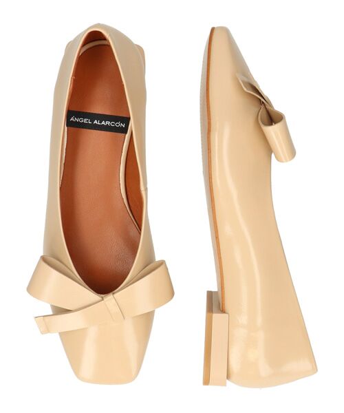 INTER-CHAUSSURES / インター ショシュール パンプス | 【ANGEL ALARCON】スクエアトウローヒールリボンパンプス | 詳細13