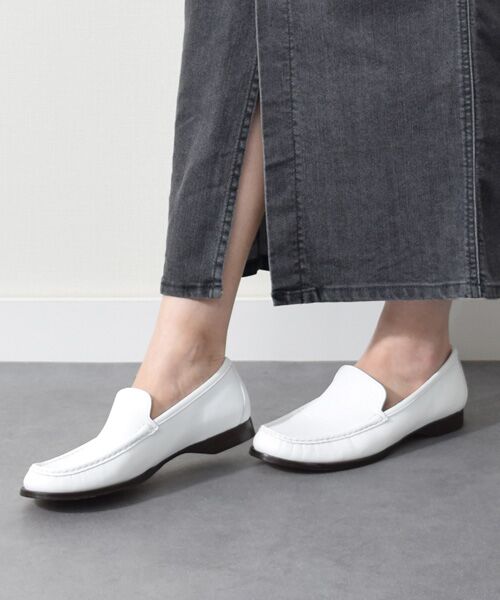 INTER-CHAUSSURES/インター ショシュール 【PASCUCCI】ラウンドトウモカシューズ ホワイト 37 INTER-CHAUSSURES/インター ショシュール 【PASCUCCI】ラウンドトウモカシューズ ホワイト 37
