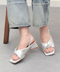 INTER-CHAUSSURES / インター ショシュール サンダル | 【ANGEL ALARCON】スクエアトウチャンキーヒールサンダル