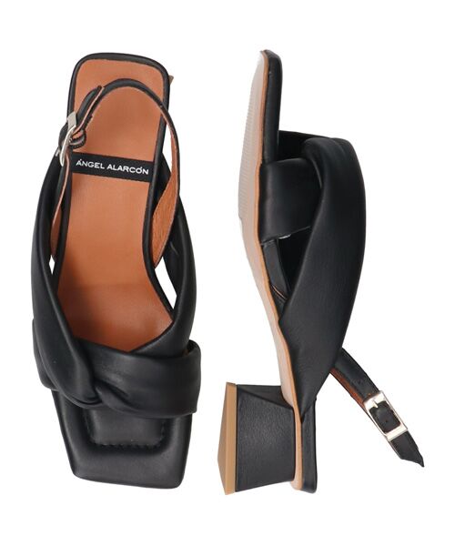 INTER-CHAUSSURES / インター ショシュール サンダル | 【ANGEL ALARCON】スクエアトウチャンキーヒールサンダル | 詳細5