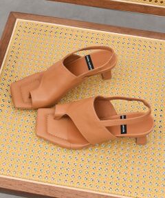 INTER-CHAUSSURES / インター ショシュール サンダル | 【ANGEL ALARCON】スクエアトウバックバンドトングサンダル