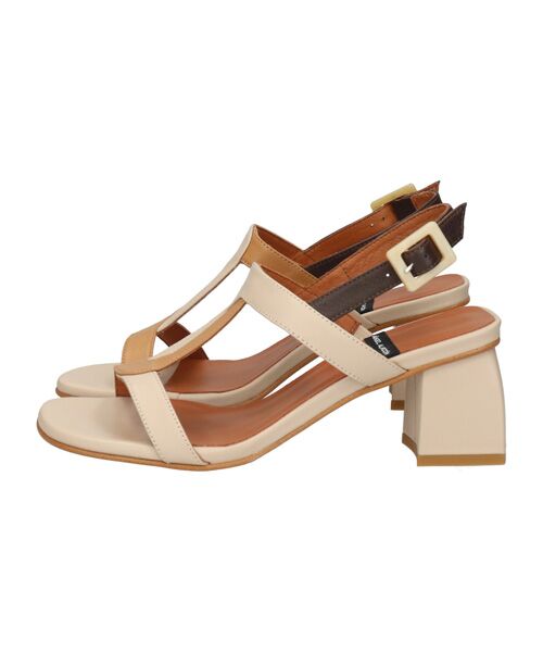 INTER-CHAUSSURES / インター ショシュール サンダル | 【ANGEL ALARCON】カラーコンビチャンキーヒールサンダル | 詳細8