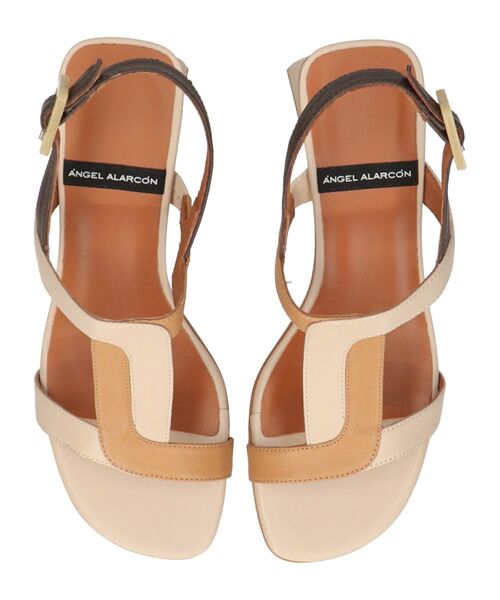 INTER-CHAUSSURES / インター ショシュール サンダル | 【ANGEL ALARCON】カラーコンビチャンキーヒールサンダル | 詳細11