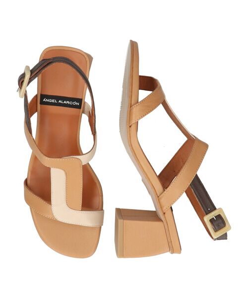 INTER-CHAUSSURES / インター ショシュール サンダル | 【ANGEL ALARCON】カラーコンビチャンキーヒールサンダル | 詳細19