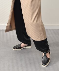 INTER-CHAUSSURES / インター ショシュール サンダル | 【PASCUCCI】ソフトスクエアトウグルカシューズ