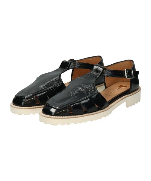 INTER-CHAUSSURES / インター ショシュール サンダル | 【PASCUCCI】ソフトスクエアトウグルカシューズ | 詳細1