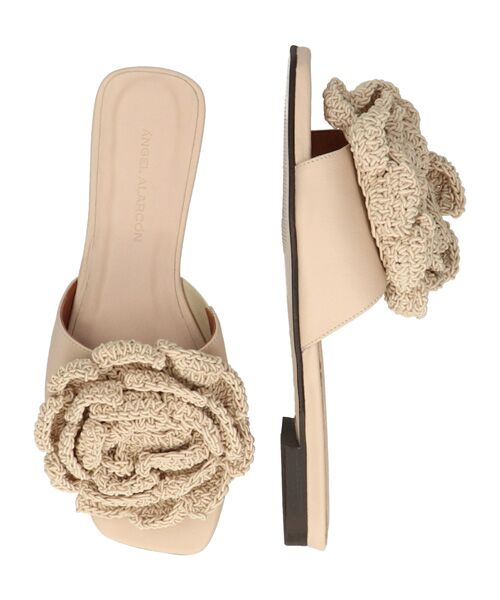 INTER-CHAUSSURES / インター ショシュール サンダル | 【ANGEL ALARCON】フラワーオーナメントフラットサンダル | 詳細6