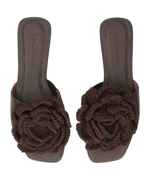 INTER-CHAUSSURES / インター ショシュール サンダル | 【ANGEL ALARCON】フラワーオーナメントフラットサンダル | 詳細11