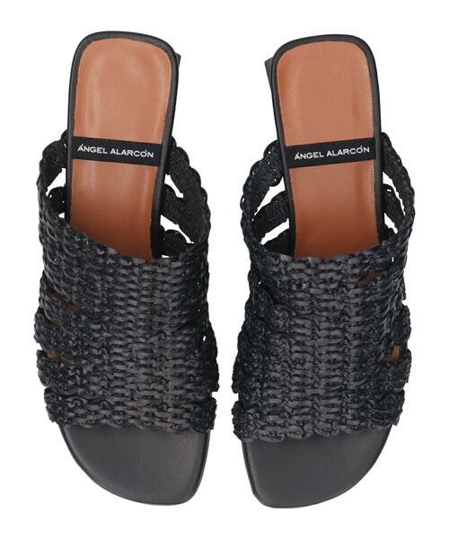 INTER-CHAUSSURES / インター ショシュール サンダル | 【ANGEL ALARCON】ローヒールラフィアサンダル | 詳細4