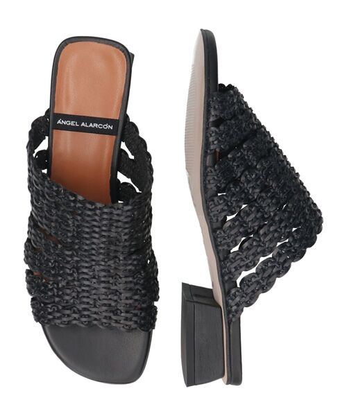 INTER-CHAUSSURES / インター ショシュール サンダル | 【ANGEL ALARCON】ローヒールラフィアサンダル | 詳細5